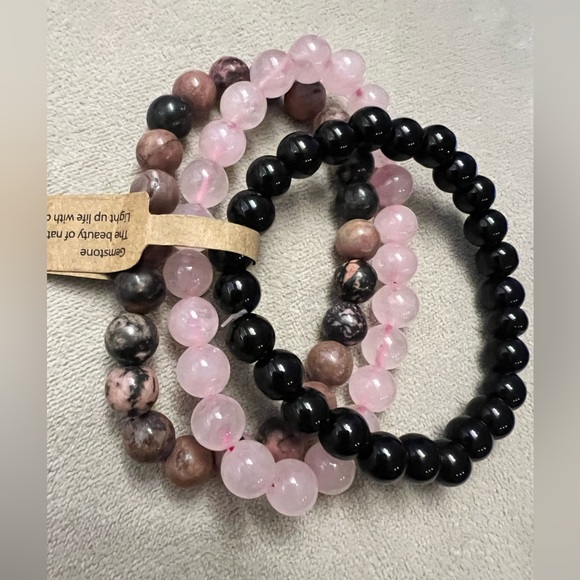 Mexico sterling silver and gemstone bracelet - Picture 3 of 8